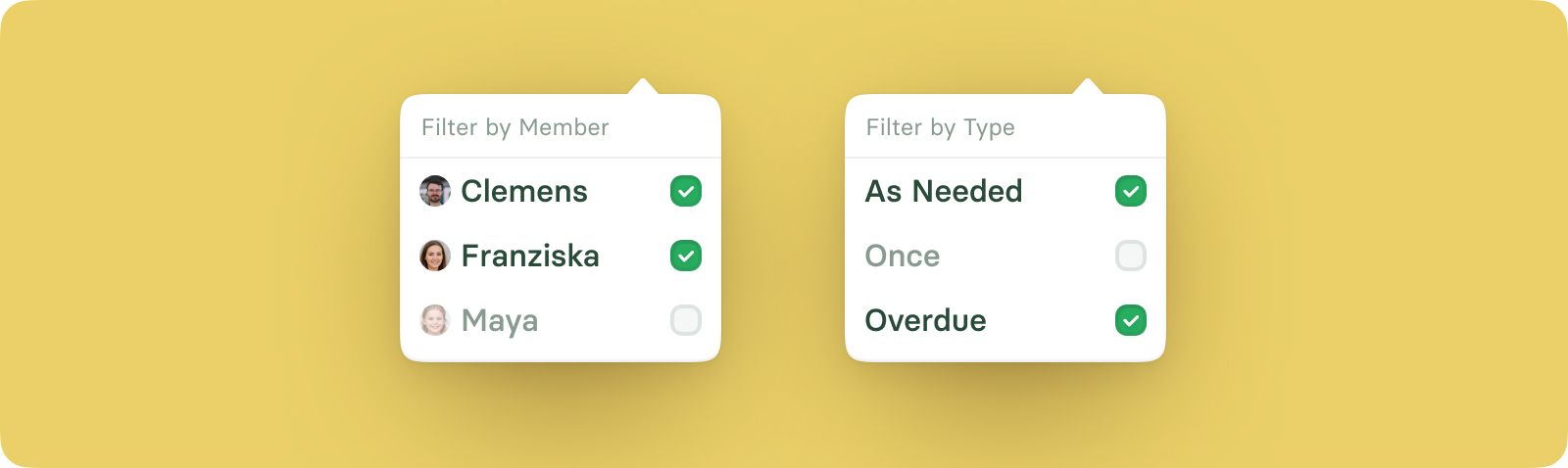 filter types