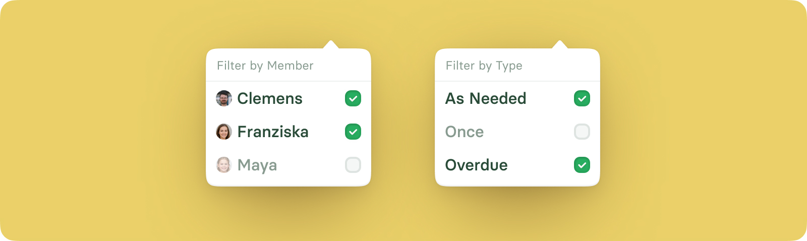 filter types